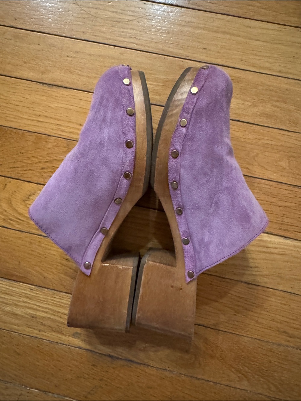 Sézane RARE Tibby Clogs in Lilac Size 38/US 7 - Picture 5 of 8
